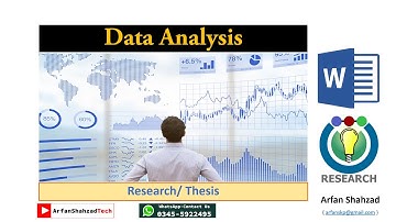 Quantitative Data Analysis Example Basics (Part 1) by Arfan Shahzad