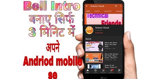 How To Creat Bell Intro | How To Make Youtube Video For Kine Master |