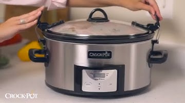 Crock-Pot SCCPVL610-S-A 6-Quart Cook & Carry Programmable Slow Cooker with Digital Timer
