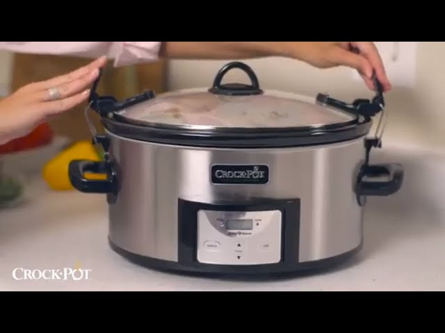 Crock-Pot 6 Quart Cook & Carry Programmable Slow Cooker with Digital Timer,  Stainless Steel (SCCPVL610-S-A) - AliExpress