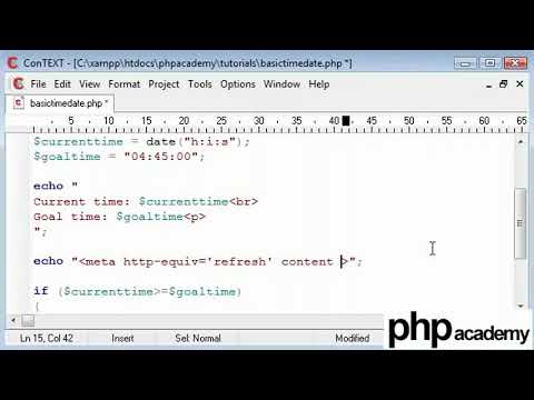 037 Date and Time Part 2 | php programming course
