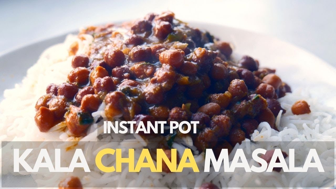 Kala Chana Masala recipe (Black Chickpeas curry) in Instant Pot |  Chana Masala Curry | Lunch Recipe
