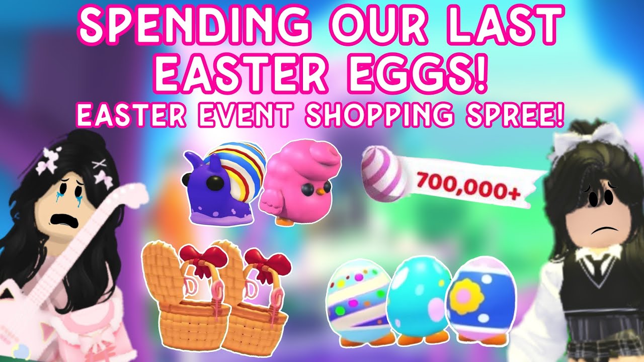 Пасхальный шоппинг!!🛍️🛒Тратим последние яйца в Adopt Me😔🥚 Это очень грустно 😢😭 