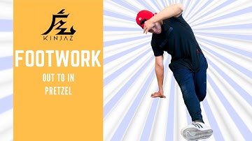 Breakdance Tutorial | Breakdance Footwork - Out to In Pretzel | Basic Breakdance Steps
