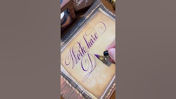 Write With Me P19 | Work Hard Dream Big | Calligraphy Copperplate Script Flourishing #Calligraphy