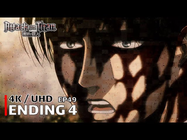Attack on Titan - Ending 4 - EP49【Akatsuki no Chinkonka】 4K / UHD Creditless | CC class=