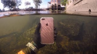 Found Lost iPhone Underwater in River While Snorkeling! (Freediving)