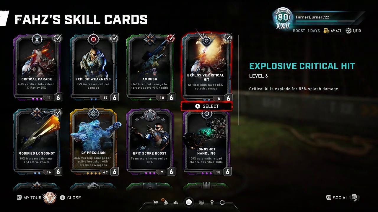 Gears 5 Operation 4 PVE: Fahz Skill Cards. Horde. Escape.