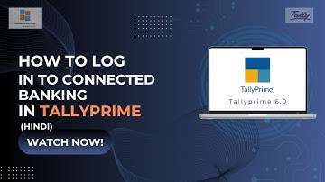 How to Log in to Connected Banking in TallyPrime (Hindi) I 4QSI 4 quadrant Solutions I TallyPrime