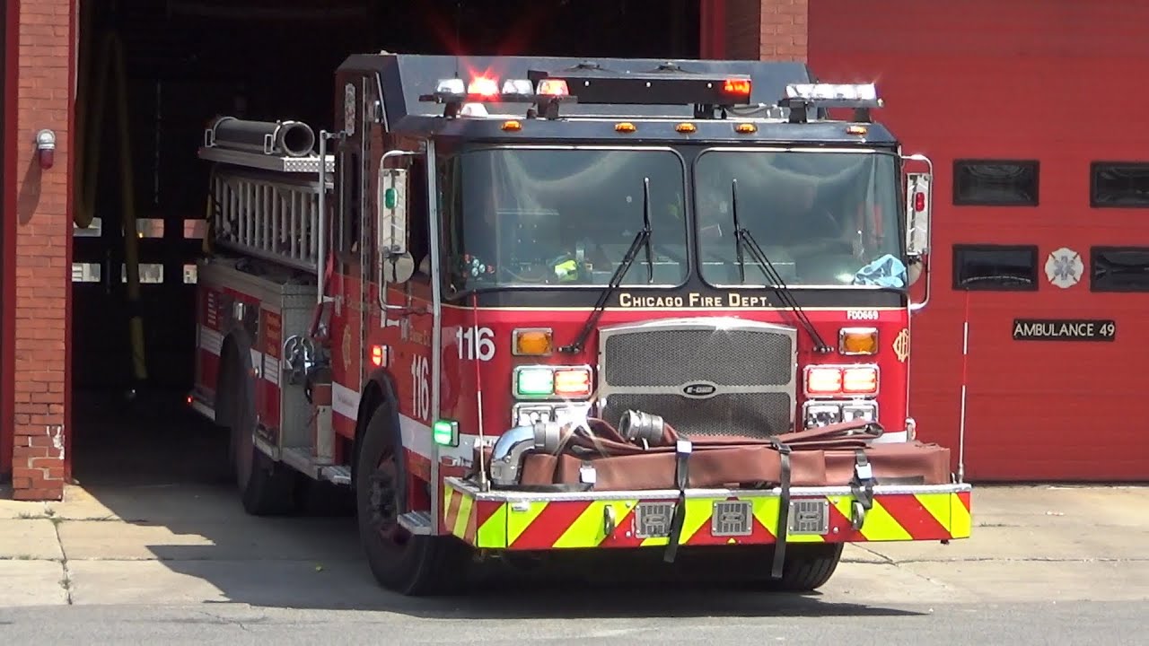 Chicago Fire Department Engine 116 Responding - YouTube