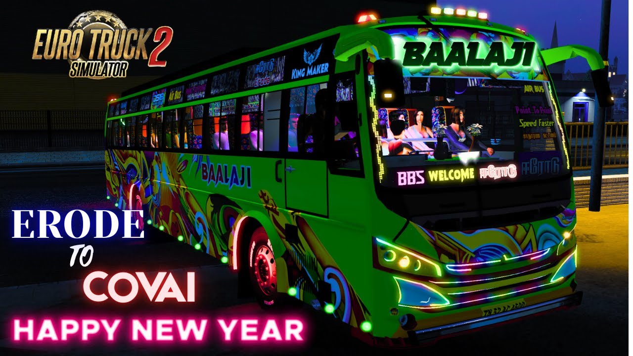 BRAND NEW BALAJI BUS DRIVING 😎- ETS 2 🔥  Euro Truck Simulator 2