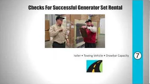 Selecting a Rental Generator Set