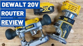 DeWalt 20V Cordless Router Review (w/ Optional Plunge Base) // DCW600B & DNP612