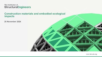 Construction materials and embodied ecological impacts