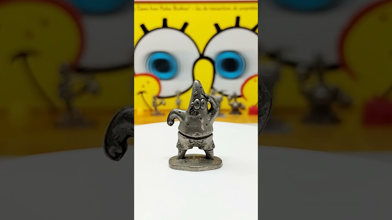 SpongeBob SquarePants Monopoly Tokens Set ~ Six Character Tokens Plus Coin