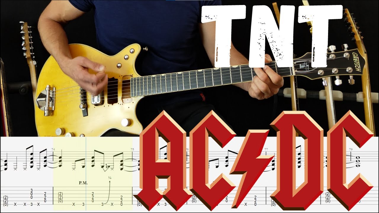 AC/DC - TNT [ Guitar cover - Score and Tab ] - YouTube