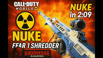 “FASTEST NUKE EVER? FFAR 1 Shredder in 2:09  CODM” #CODMobile #FFAR1 #ShredderSkin