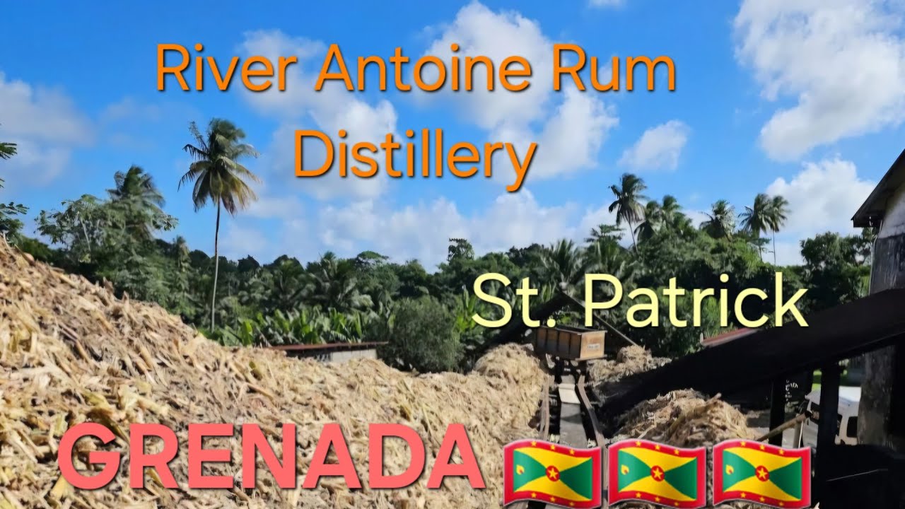 SUGAR CANE PROCESSING AT RIVER ANTOINE DISTILLERY, TIVOLI, GRENADA (KELL THE TOUR GUIDE)🥃🥃🥃🌴🌴🌴🇬🇩🇬🇩🇬🇩