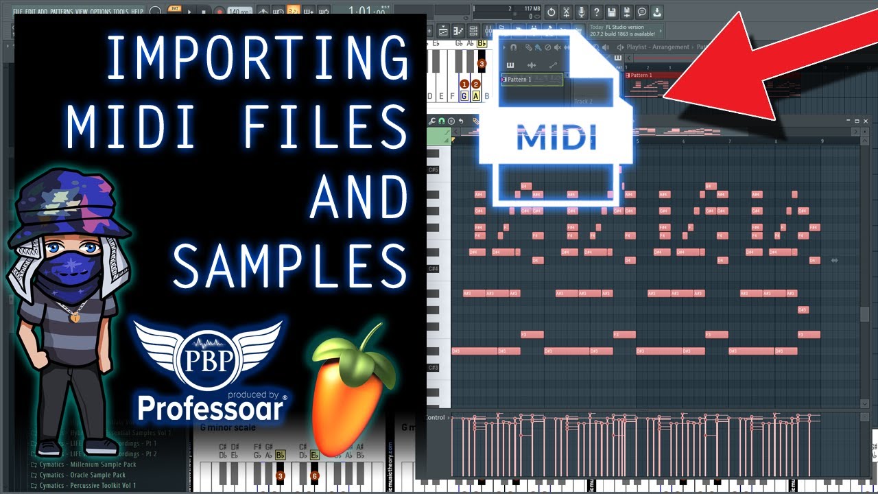 Importing Midi Files and Samples, FL Studio Tutorial - YouTube