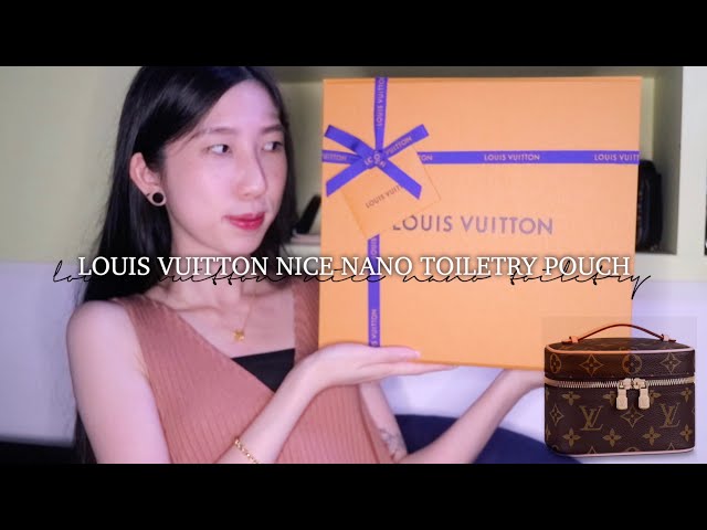 How cute is the Louis Vuitton Nice Nano Toiletry Pouch?! #louisvuitton, louisvuitton
