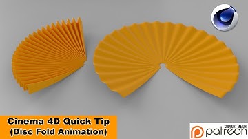 Disc Fold Animation (Cinema 4D Tutorial)