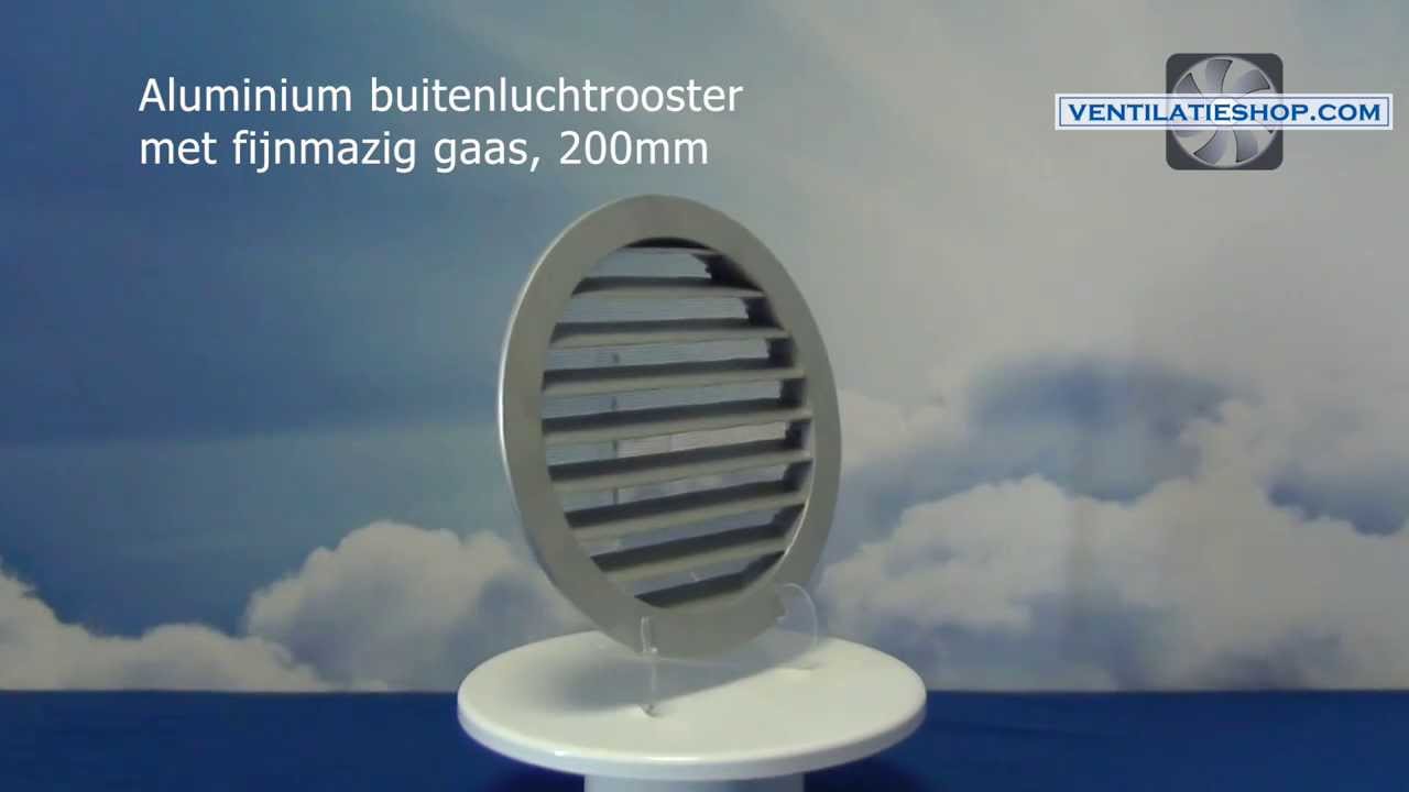 Renson ventilatierooster opbouw aluminium zilver 200x200 mm kopen