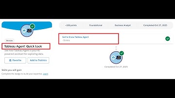 Tableau Agent: Quick Look | Salesforce Trailhead