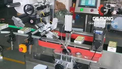 Automatic small label box carton case corner flip fold labeling sealing machine