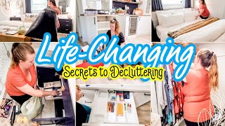 LIFE-CHANGING DECLUTTERING HACKS CLEAN + DECLUTTER + ORGANIZATION HOW TO DECLUTTER YOUR HOME
