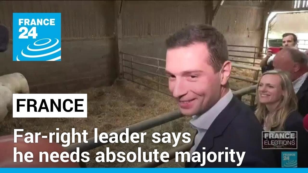 Far-right leader Bardella says he needs absolute majority to govern France effectively • FRANCE 24
