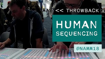 Human sequencing at NAMM18 featuring the SOUNDWELL DEK. #throwback