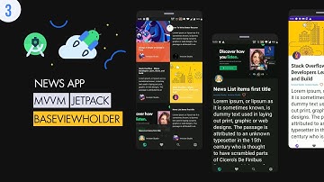 [Open Coding] News App MVVM #03: UI | News List Base View Holder Setup | Android Native
