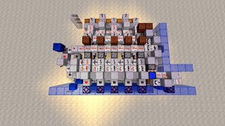Minecraft Piston Creation #30: Easy Key Set Decimal Digit Combo Lock !