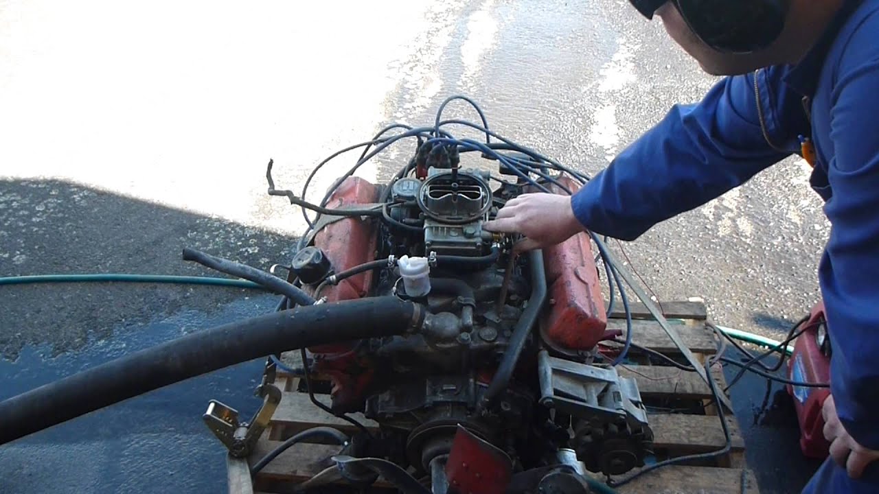 HOLDEN 308 V8 MOTOR RUN UP. - YouTube