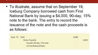 Financial - Ch 10 Notes Payable