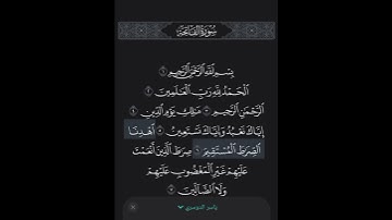 قرأن كريم 🤍💫تلاوه للشيخ ياسر الدوسري سوره الفاتحه 🤍💫 ارح قلبك 🥰🦋