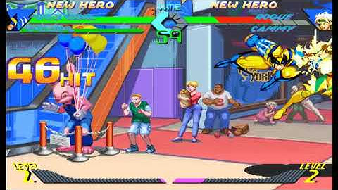 【X MEN VS STREET FIGHTER】Wolverine Death Combo