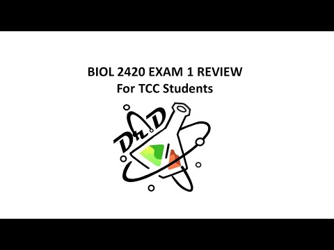 TCC BIOL2420 പരീക്ഷ 1 അവലോകനം