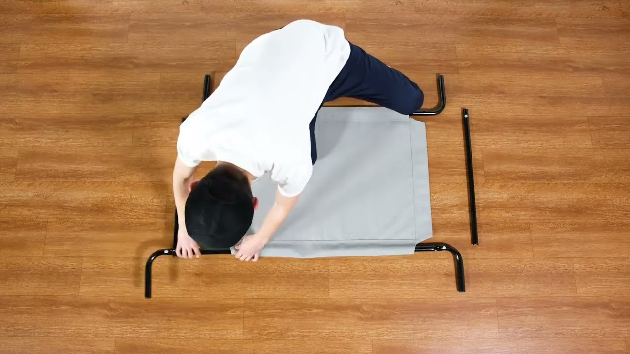 Amazon com   Amazon Basics Cooling Elevated Pet Bed, Large 51 x 31 x 8 Inches, Grey   Pet Supplies