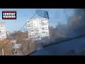 Heavy artillery strikes buildings in Borodyanka, northwest of Kyiv