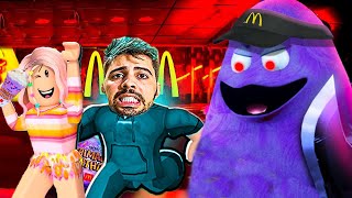 A HISTÓRIA DO TERRÍVEL GRIMACE SHAKE (Grimace Story Roblox)