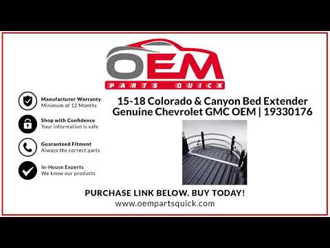 15-18 Colorado & Canyon Bed Extender Genuine Chevrolet GMC OEM | 19330176