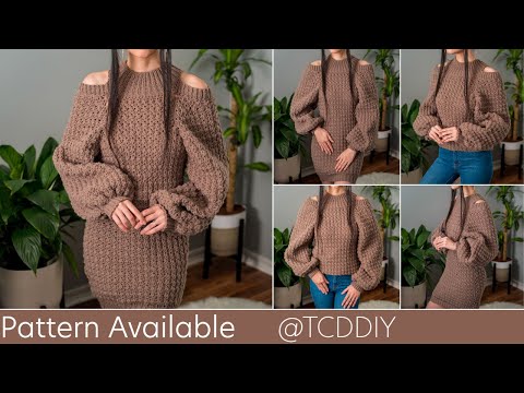 How to Crochet: Sweater Dress | Pattern & Tutorial DIY