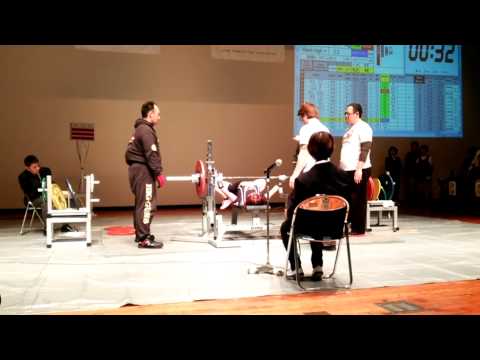 Kobayashi Naoko(小林ナオコ) Weight Class47Kg 2015 Japan Classic Bench Press1st try 82.5Kg(181lb)