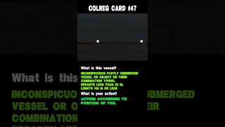 #47 Colreg card.  Ship's lights.