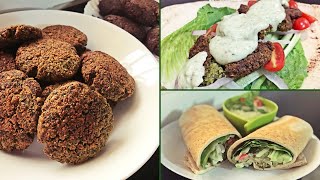 Baked FALAFEL Sandwich with a Dip