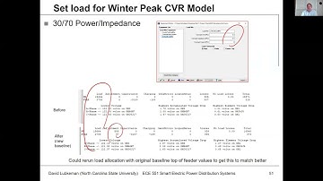 Lecture 25c: IVVC - Analysis Examples - Power Distribution Systems Spring 2021 - Lubkeman