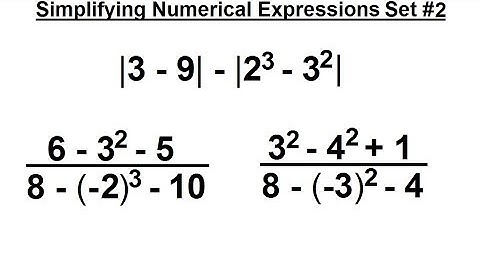 Algebra - Ch. 0.6: Basic Concepts (21 of 36) Simplifying an Algebraic Expression Set #2