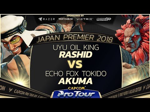 UYU Oil King (Rashid) vs Echo Fox Tokido (Akuma) - Japan Premier Top 8 - CPT 2018
