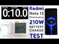 210W Charging Speed Test | Redmi Note 12 Discovery Edition - World&#39;s FASTEST Charging Smartphone